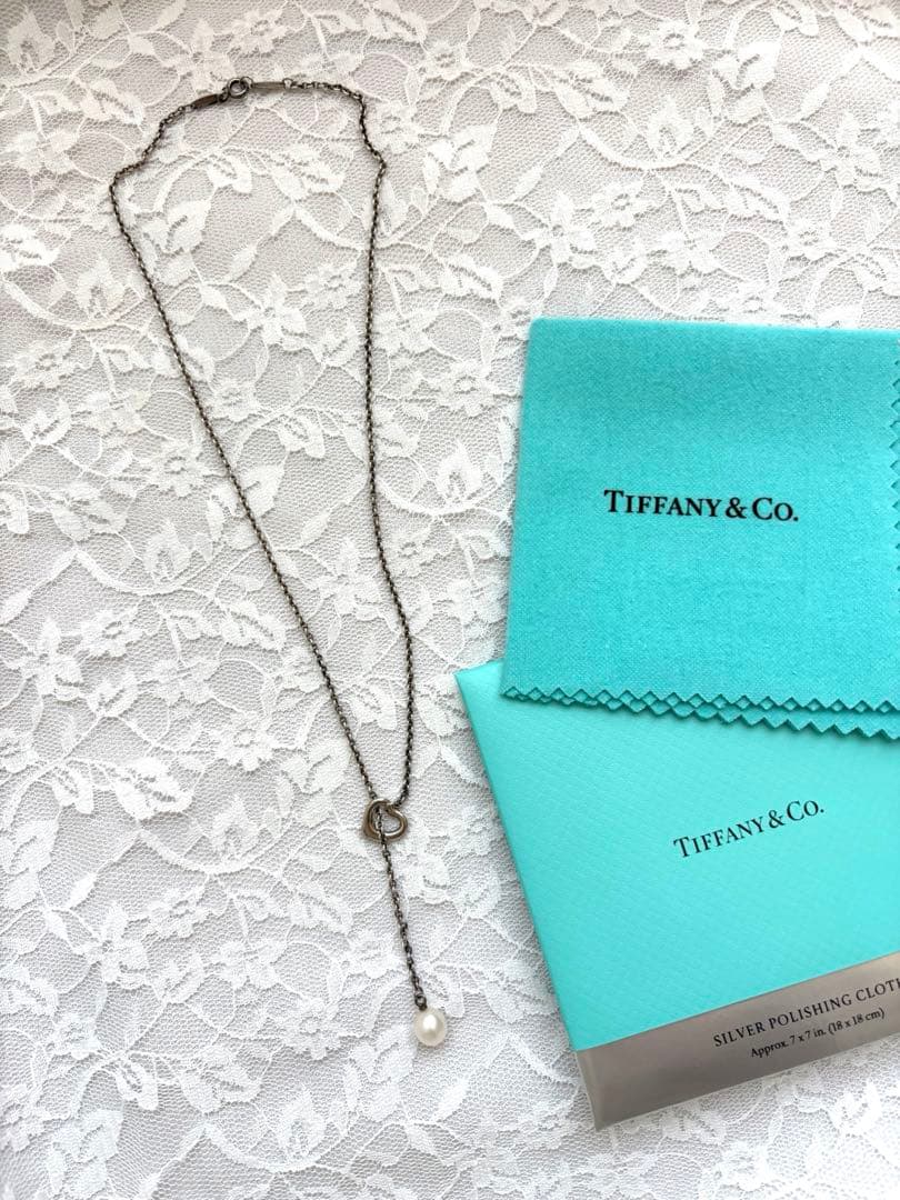 【タイムセール】Tiffany & Co. シルバー/オープンハートラリアット