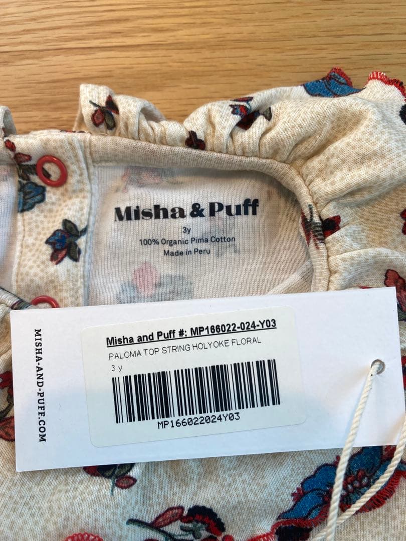 美品　misha&puff String Holyoke floral 3y