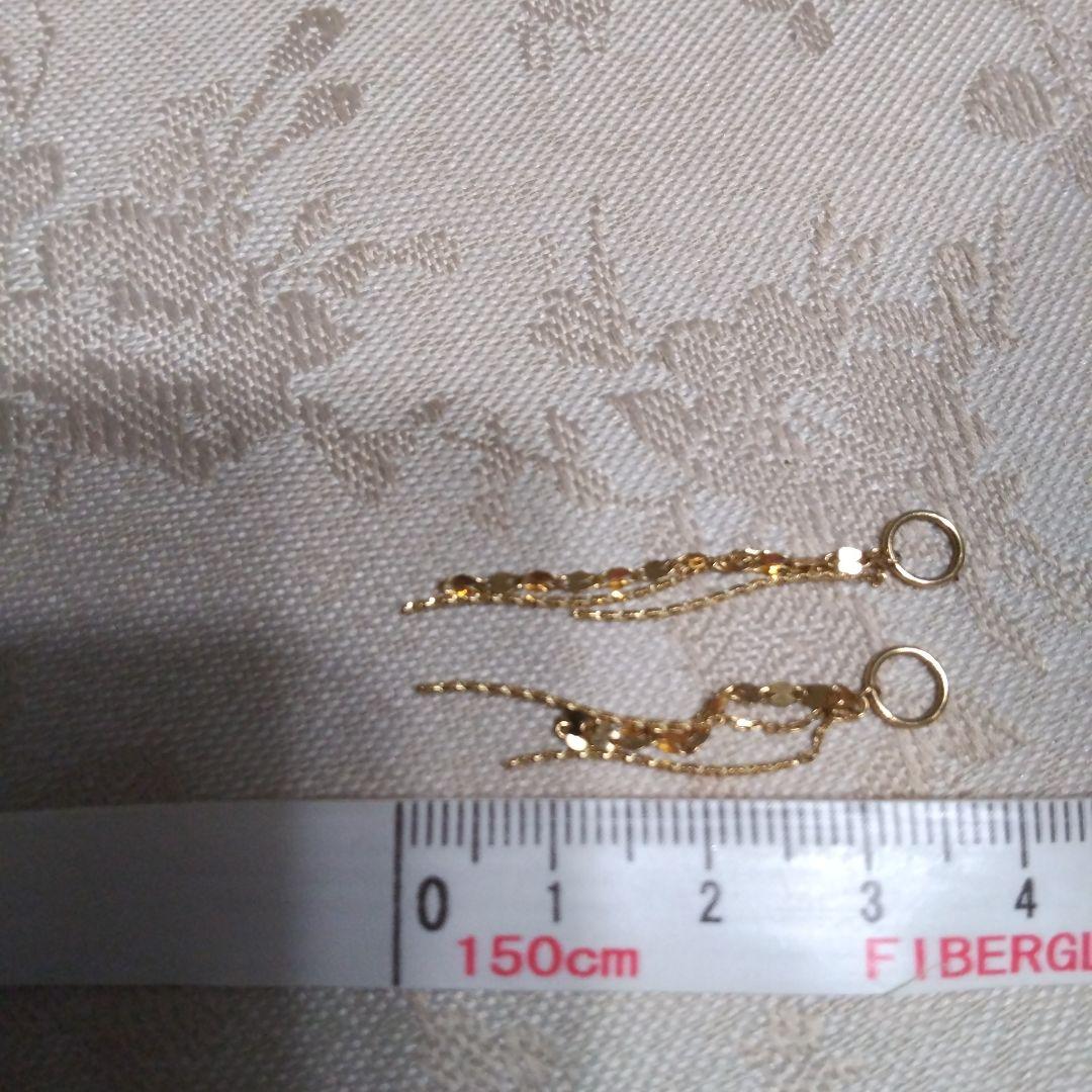 k18ピアリング チェーンチャーム