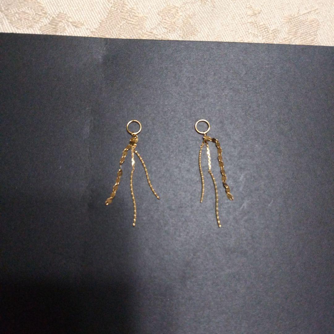 k18ピアリング チェーンチャーム