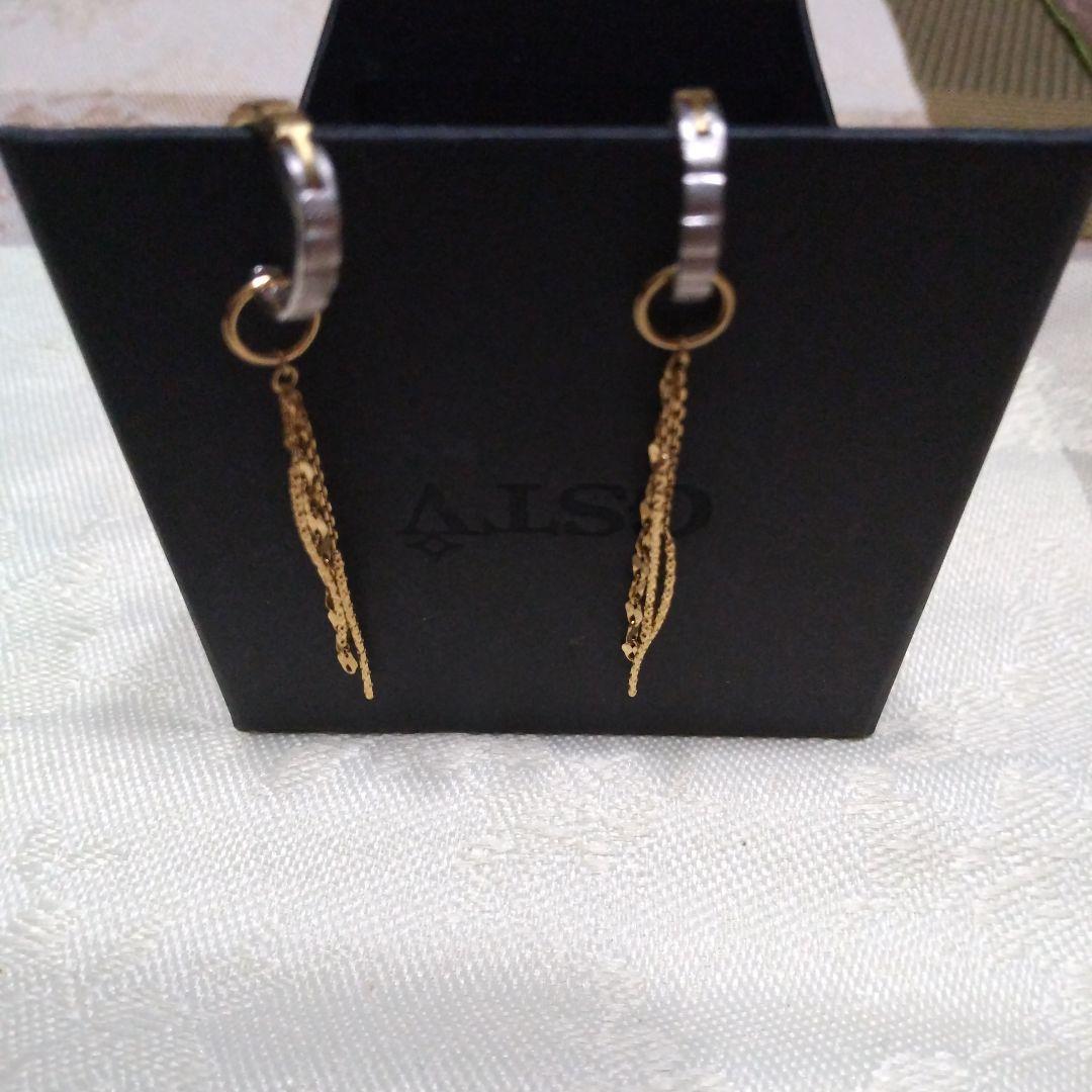 k18ピアリング チェーンチャーム