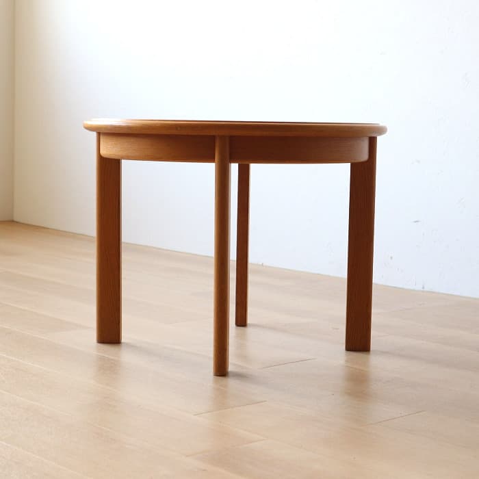 ヴィンテージ 天童木工 ラウンドテーブル 丸 サイドテーブル オーク材