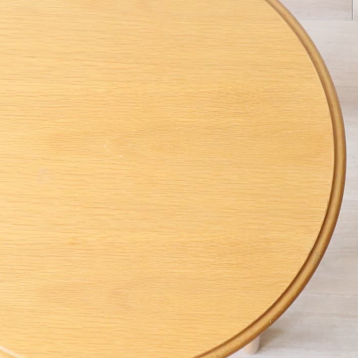 ヴィンテージ 天童木工 ラウンドテーブル 丸 サイドテーブル オーク材