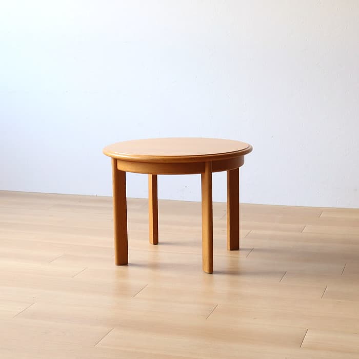 ヴィンテージ 天童木工 ラウンドテーブル 丸 サイドテーブル オーク材