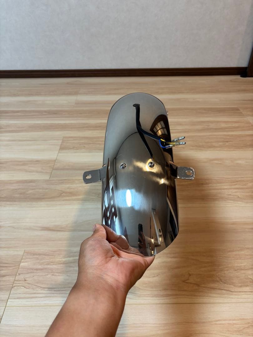SR400 ステンレス　フェンダー　デイトナ　リヤフェンダー