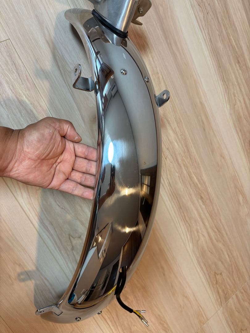 SR400 ステンレス　フェンダー　デイトナ　リヤフェンダー