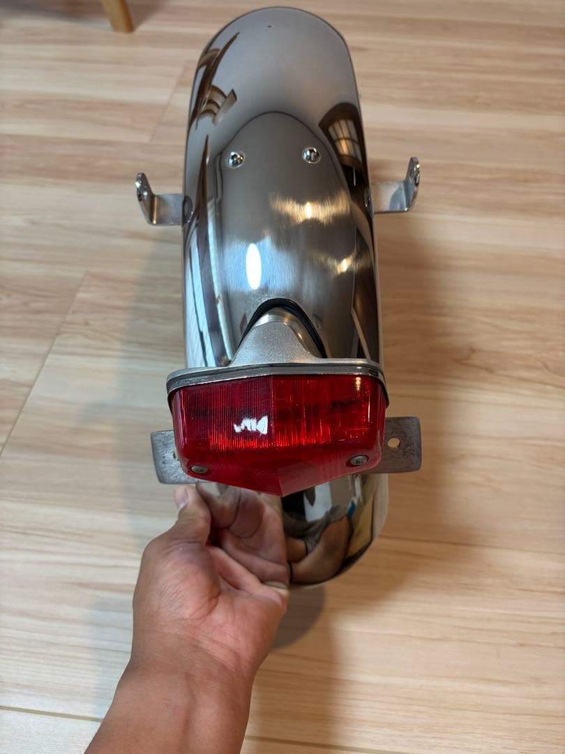 SR400 ステンレス　フェンダー　デイトナ　リヤフェンダー