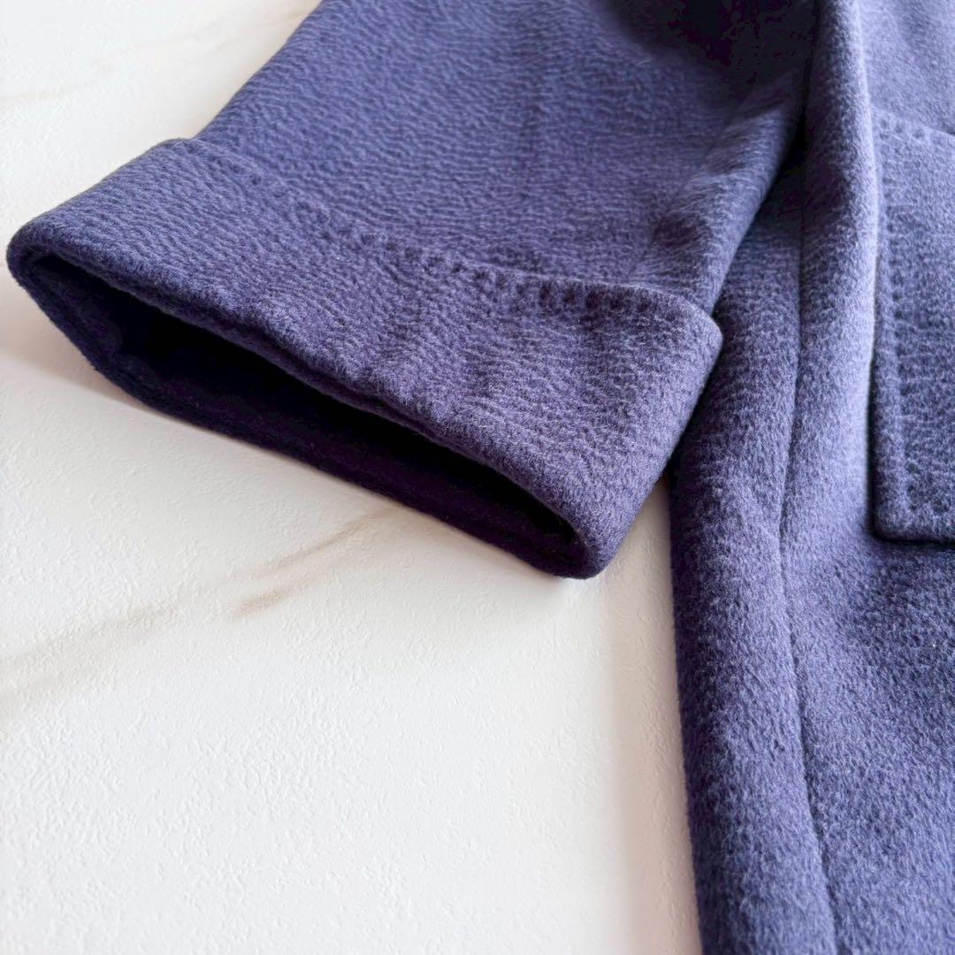 大きいサイズ13+◆美品 レリアン カシミヤ100 ロング チェスター コート