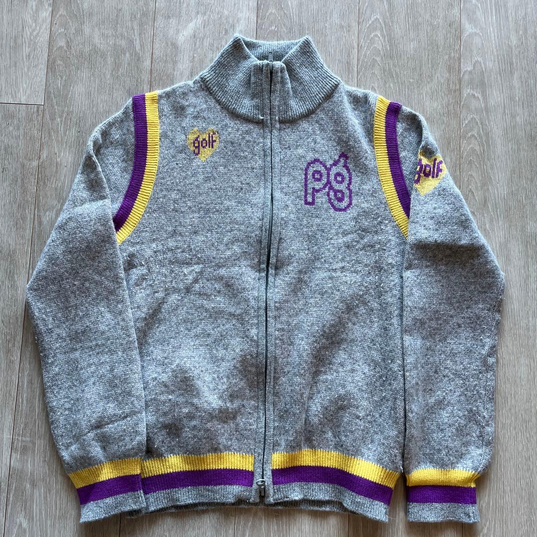 パーリーゲイツ　ウールジップアップセーター