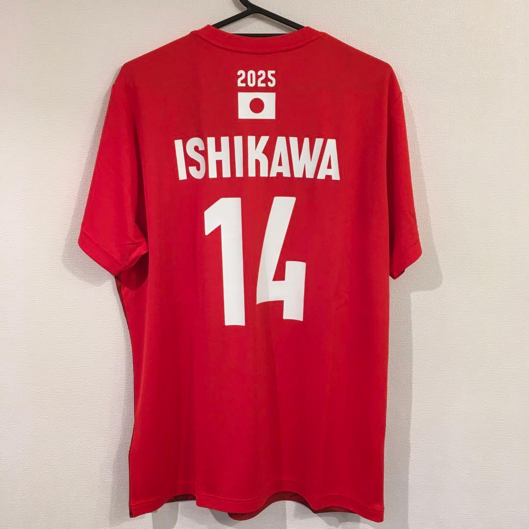 石川祐希ユニフォーム　ネーションズリーグ2025応援Tシャツ　世界バレー