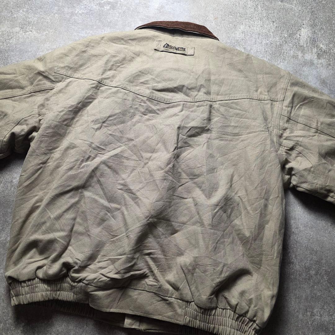 ROCKYロッキーダック地デトロイトジャケット短丈襟コーデュロイカバーオールXL
