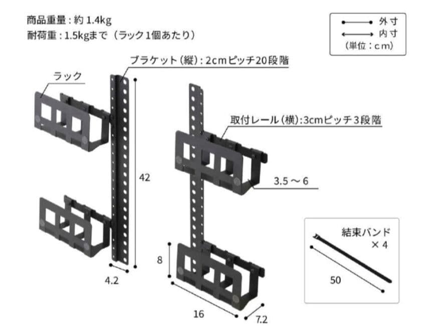 【未使用品】【WALL】マルチデバイスホルダー テレビスタンド