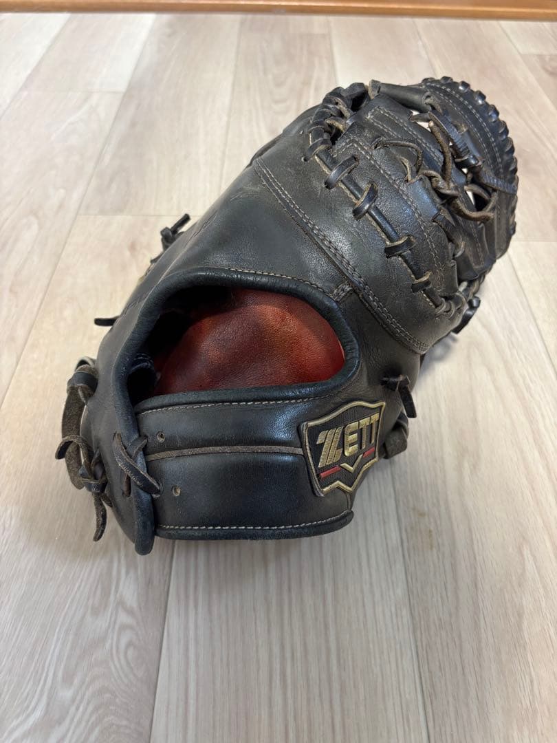ZETT 硬式グローブ ファーストミット 黒