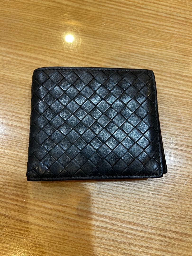 BOTTEGA VENETA 二つ折り財布 ブラック