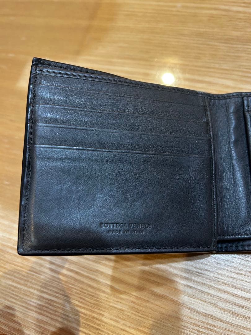 BOTTEGA VENETA 二つ折り財布 ブラック