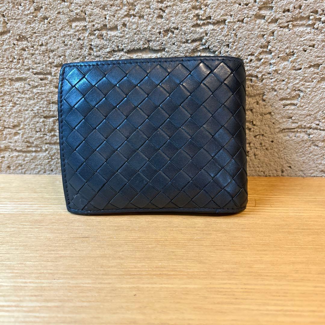 BOTTEGA VENETA 二つ折り財布 ブラック