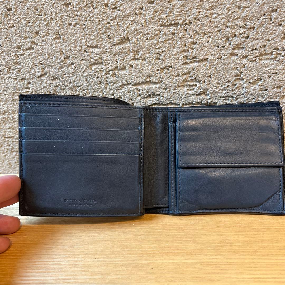 BOTTEGA VENETA 二つ折り財布 ブラック