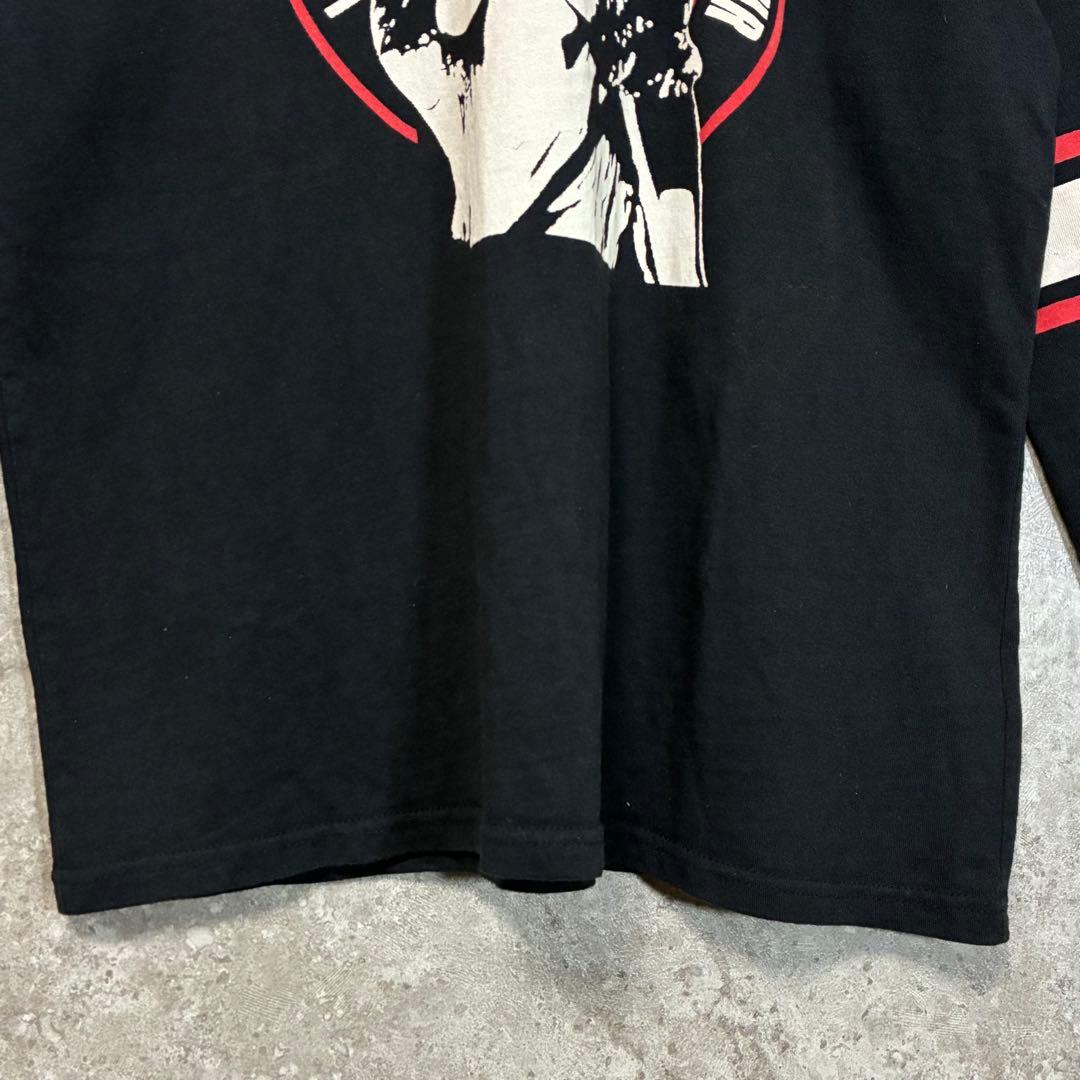 ヒステリックグラマー ロンT七分袖カットソー ヒスガール ブラック L 袖ライン