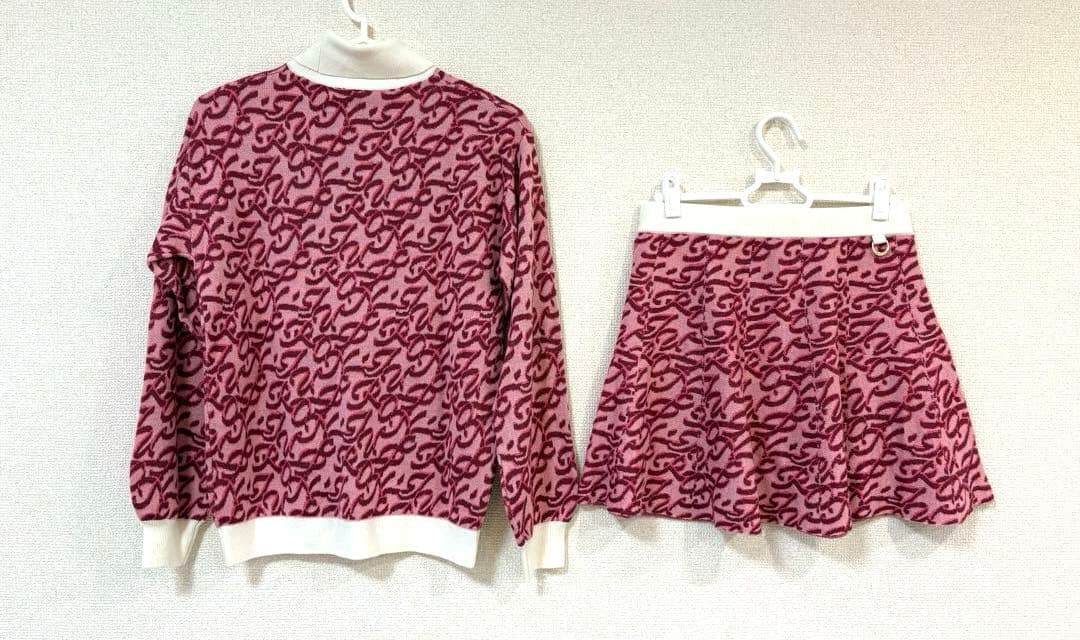 JUN & ROPE ジュンアンドロペモノグラム柄　プルオーバーセットアップ　S