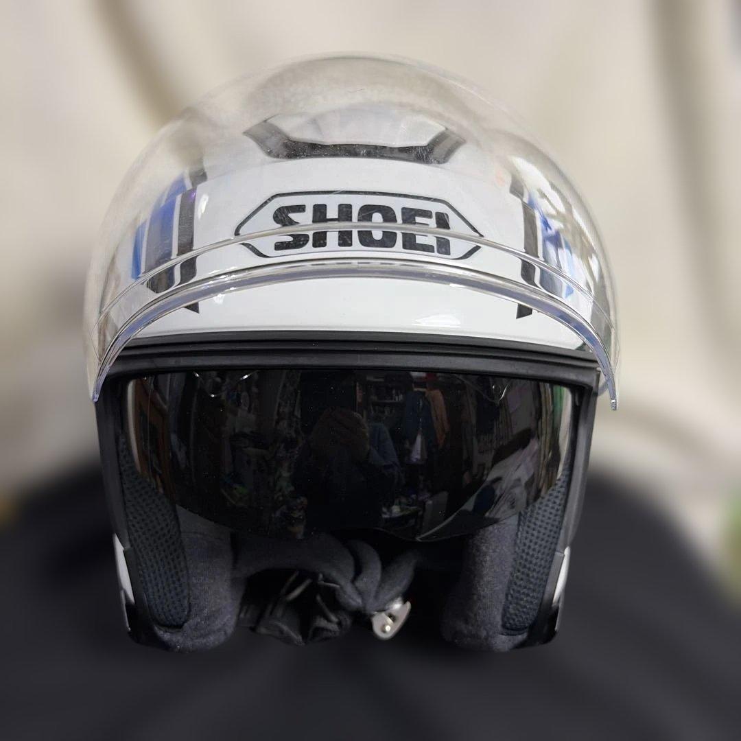 SHOEI J-Cruise ジェットヘルメット ホワイト/ブルー Lサイズ