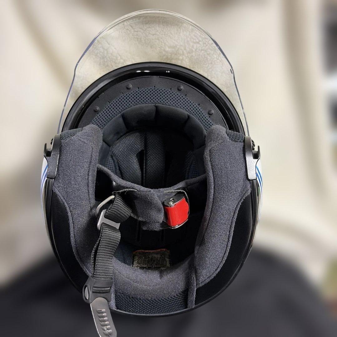 SHOEI J-Cruise ジェットヘルメット ホワイト/ブルー Lサイズ