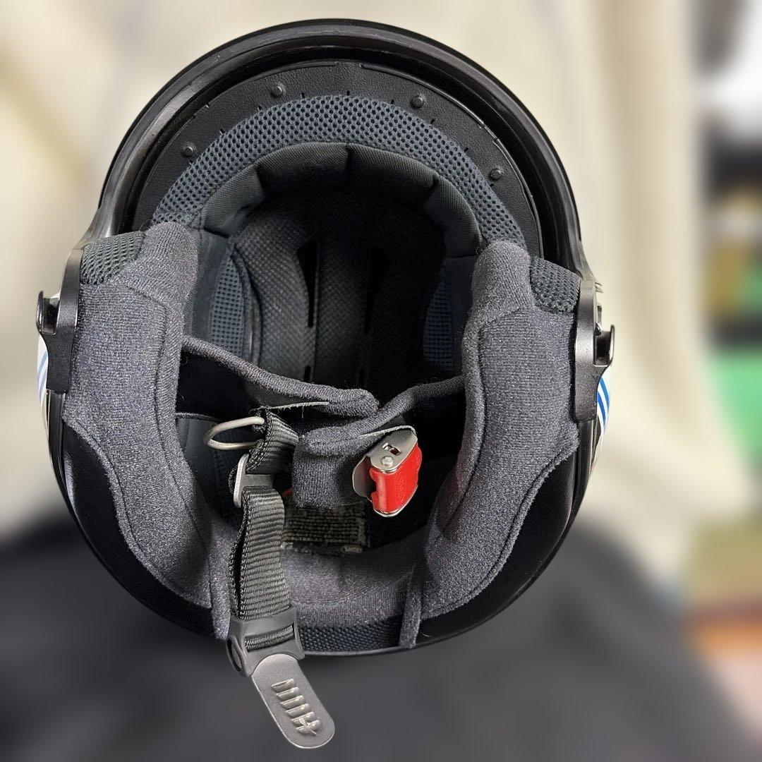 SHOEI J-Cruise ジェットヘルメット ホワイト/ブルー Lサイズ