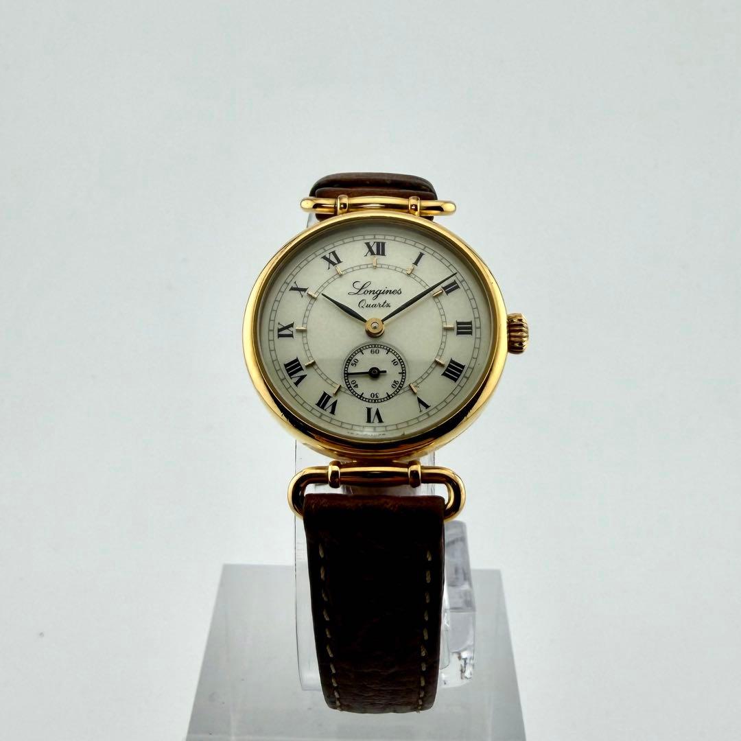 【極希少/新品電池/稼働】ロンジン チャールストン 腕時計 スモセコ ローマン