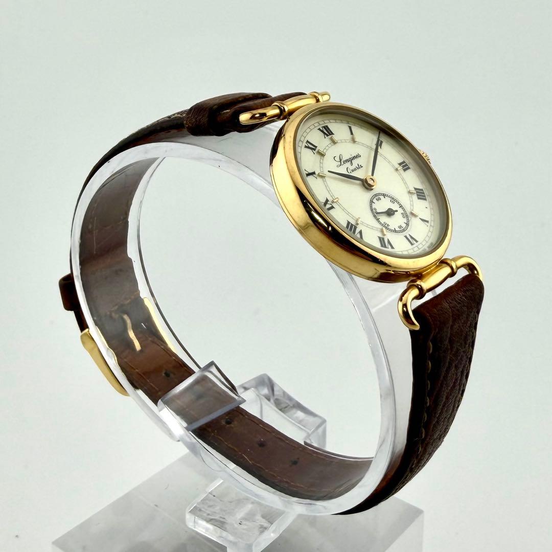 【極希少/新品電池/稼働】ロンジン チャールストン 腕時計 スモセコ ローマン