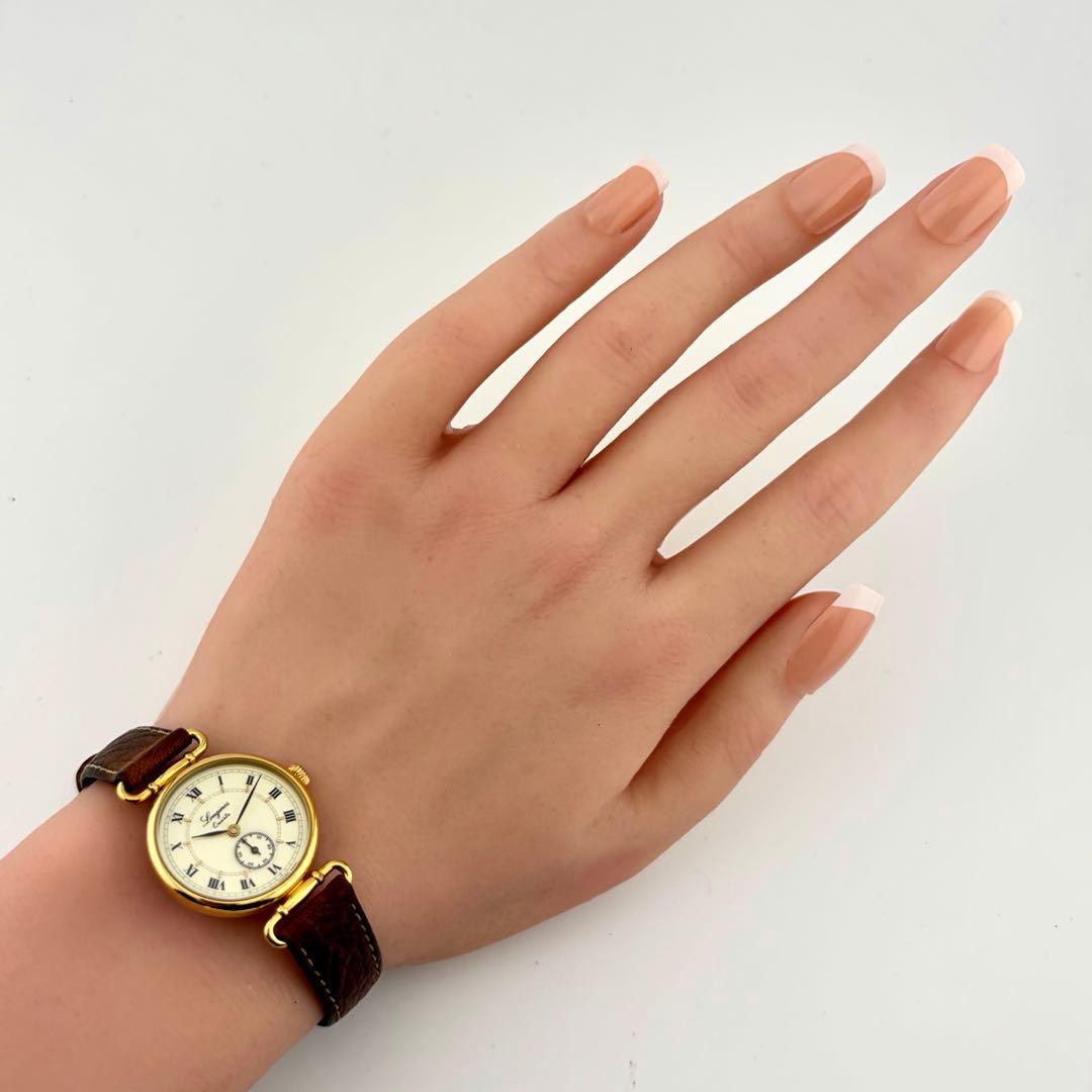 【極希少/新品電池/稼働】ロンジン チャールストン 腕時計 スモセコ ローマン