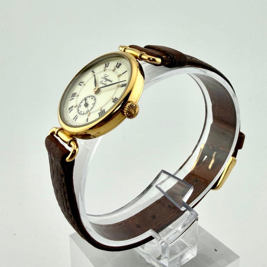 【極希少/新品電池/稼働】ロンジン チャールストン 腕時計 スモセコ ローマン