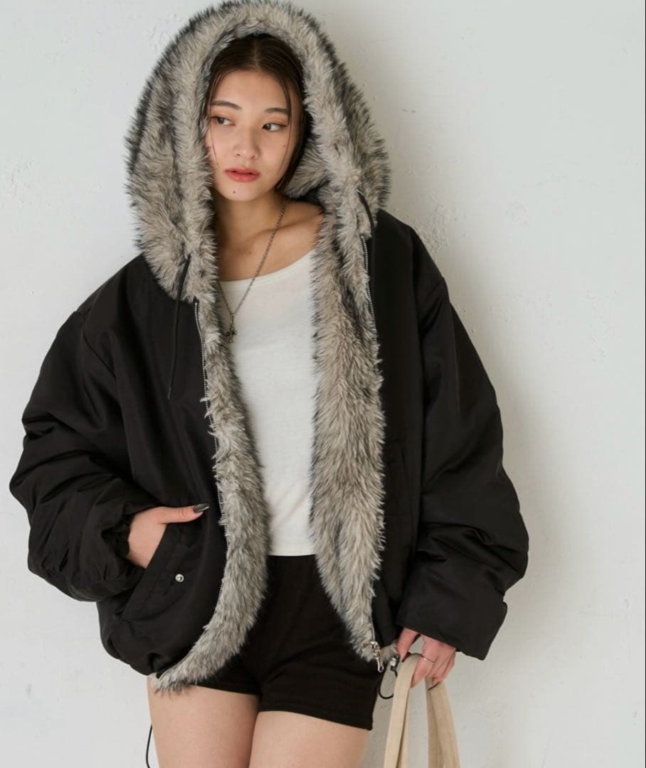 【新品】WHO’S WHO gallery 2wayリバーシブルファーブルゾン