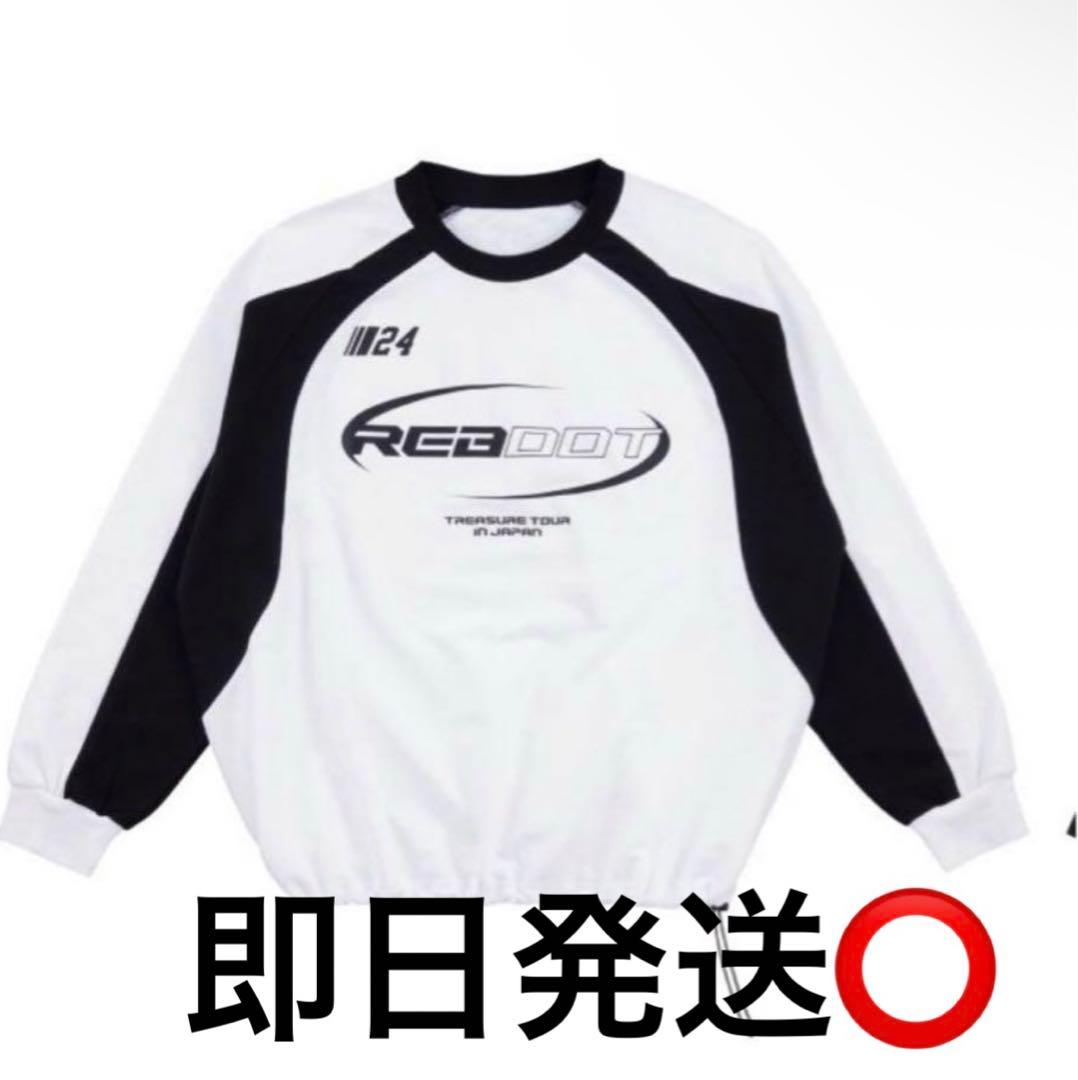 TREASURE reboot グッズ バイカラースウェットシャツ ホワイトL