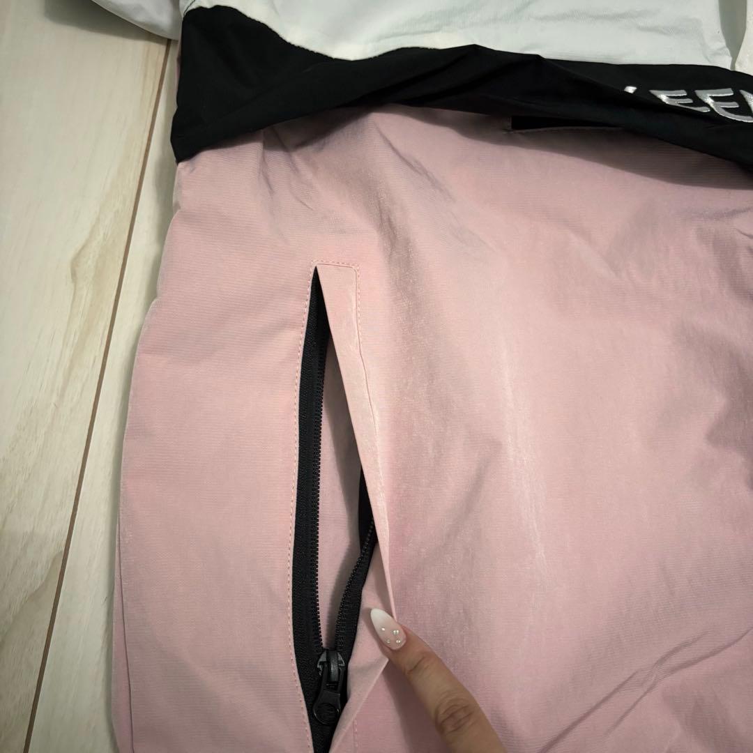 【ほぼ新品未使用】スノーボードウェア 上下セット セットアップ レディース韓国風