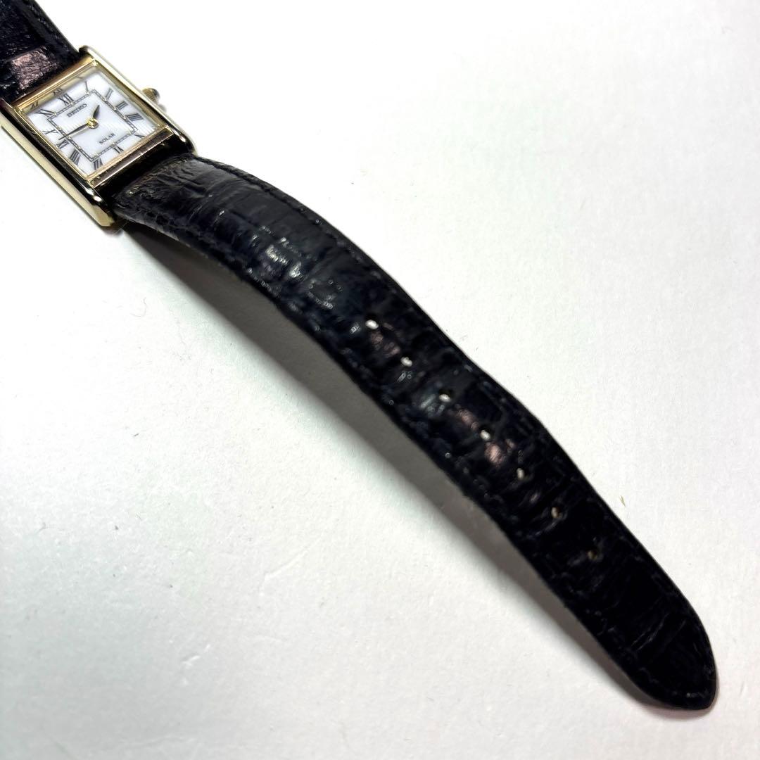 SEIKO セイコー ソーラー レディース腕時計 V115-0BD0
