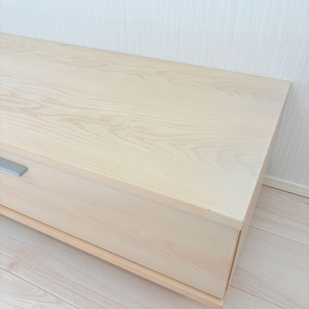 【送料込】アクタス テレビボード幅150cm×奥行45cm×高さ31cmホワイト