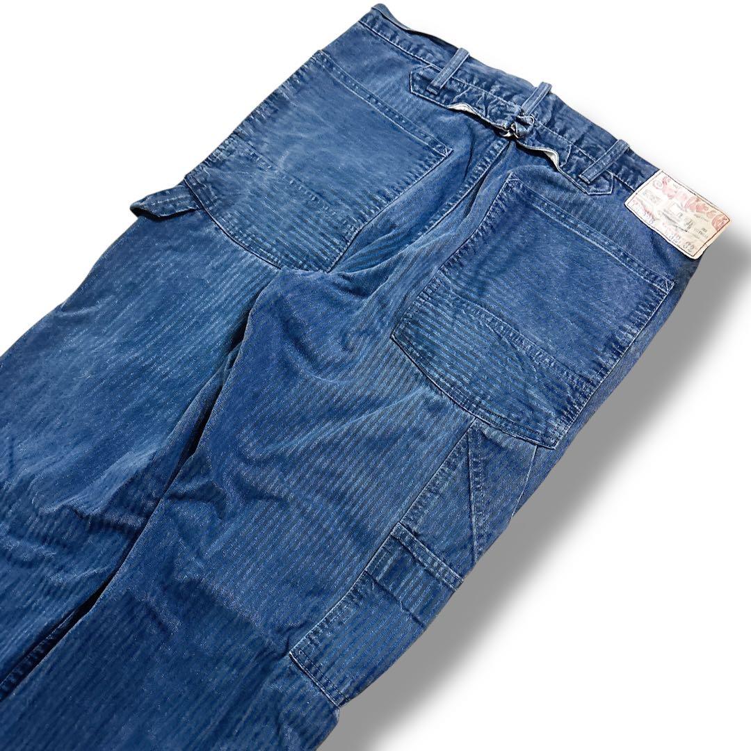 SUGAR CANE ヒッコリーストライプ ワークパンツ Lot.226 W32