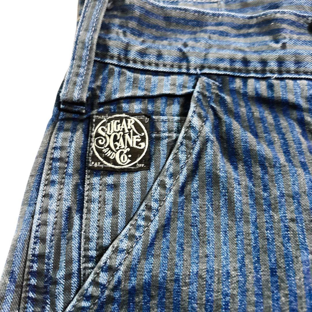SUGAR CANE ヒッコリーストライプ ワークパンツ Lot.226 W32