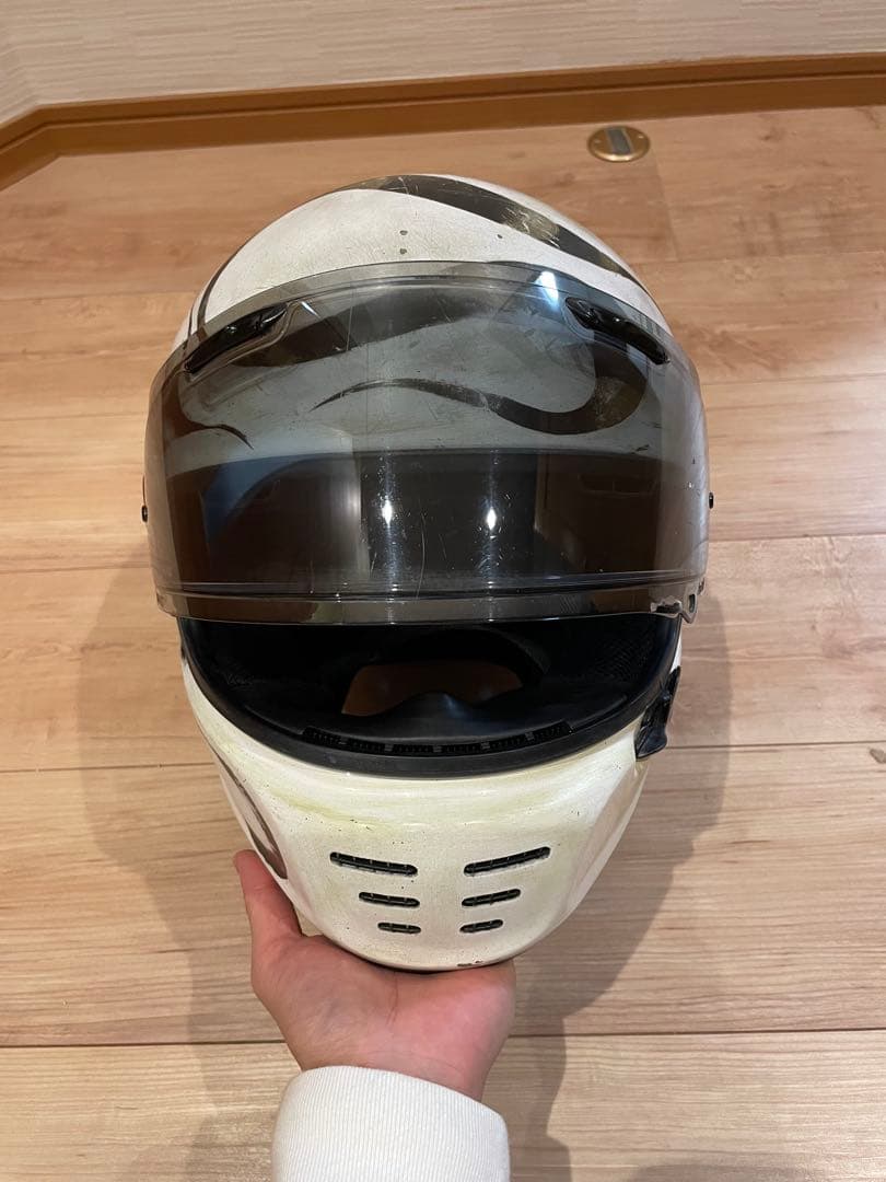 アライ　ラパイドネオ　白色　Mサイズ　ビンテージ　ヤレ　エイジング　カスタム塗装