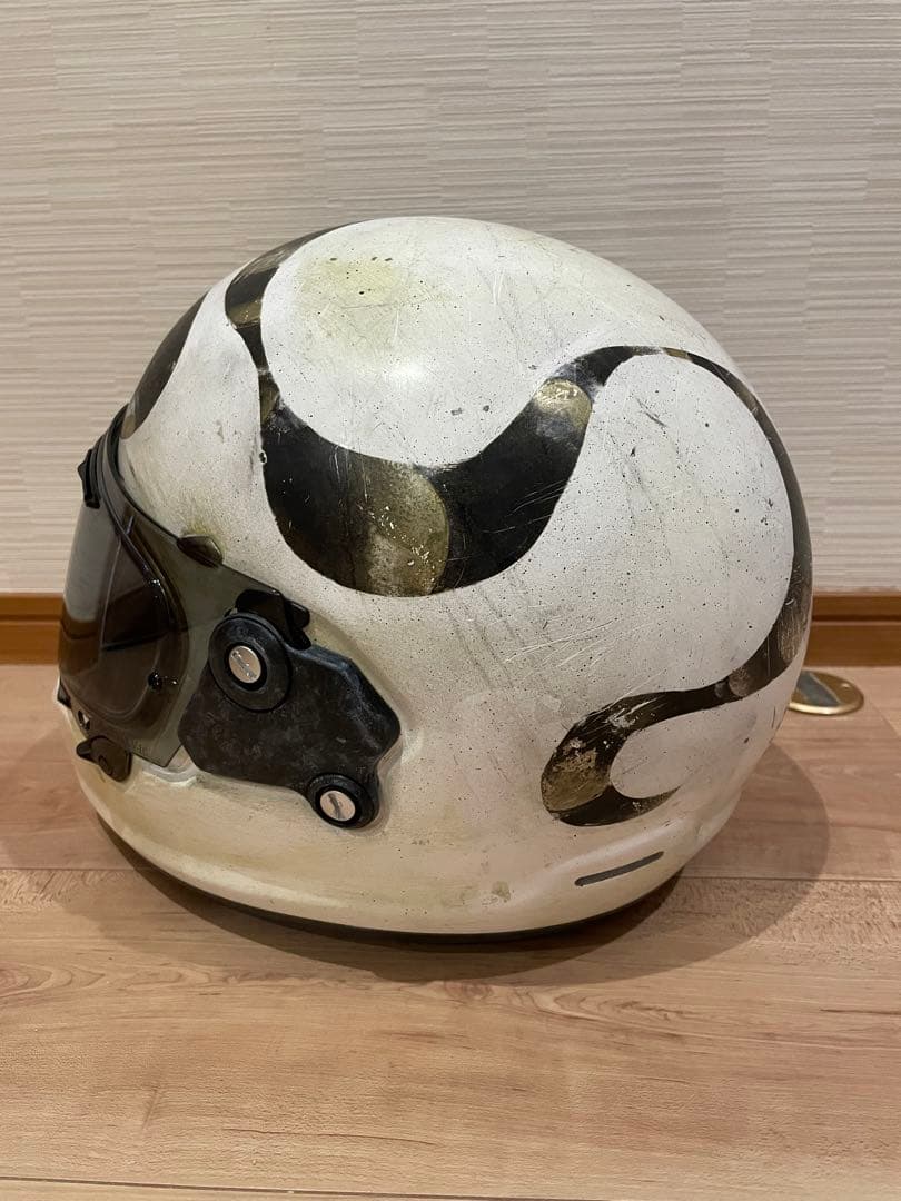 アライ　ラパイドネオ　白色　Mサイズ　ビンテージ　ヤレ　エイジング　カスタム塗装