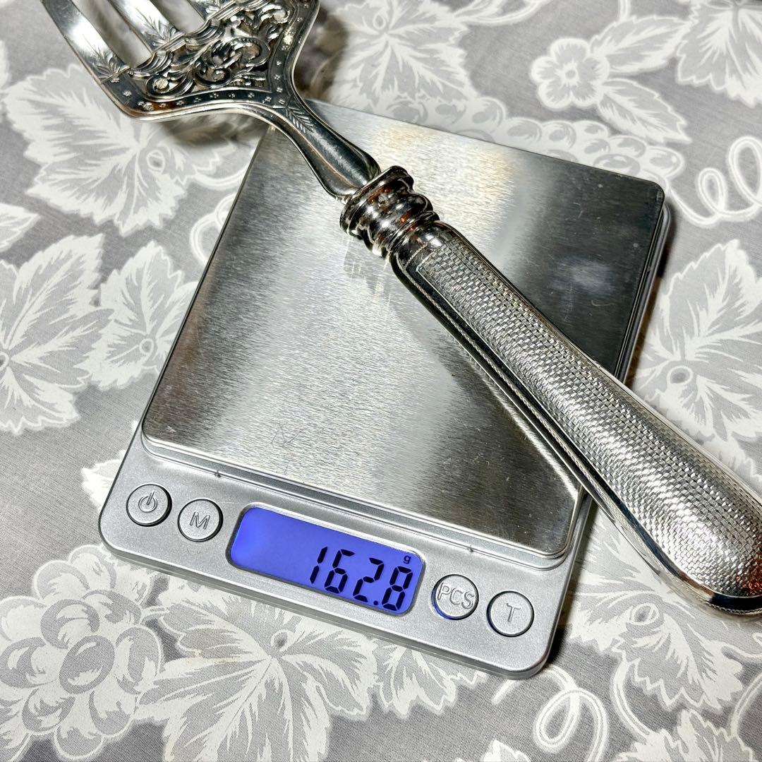 アンティーク シルバー サーバーフォーク&ナイフ 純銀