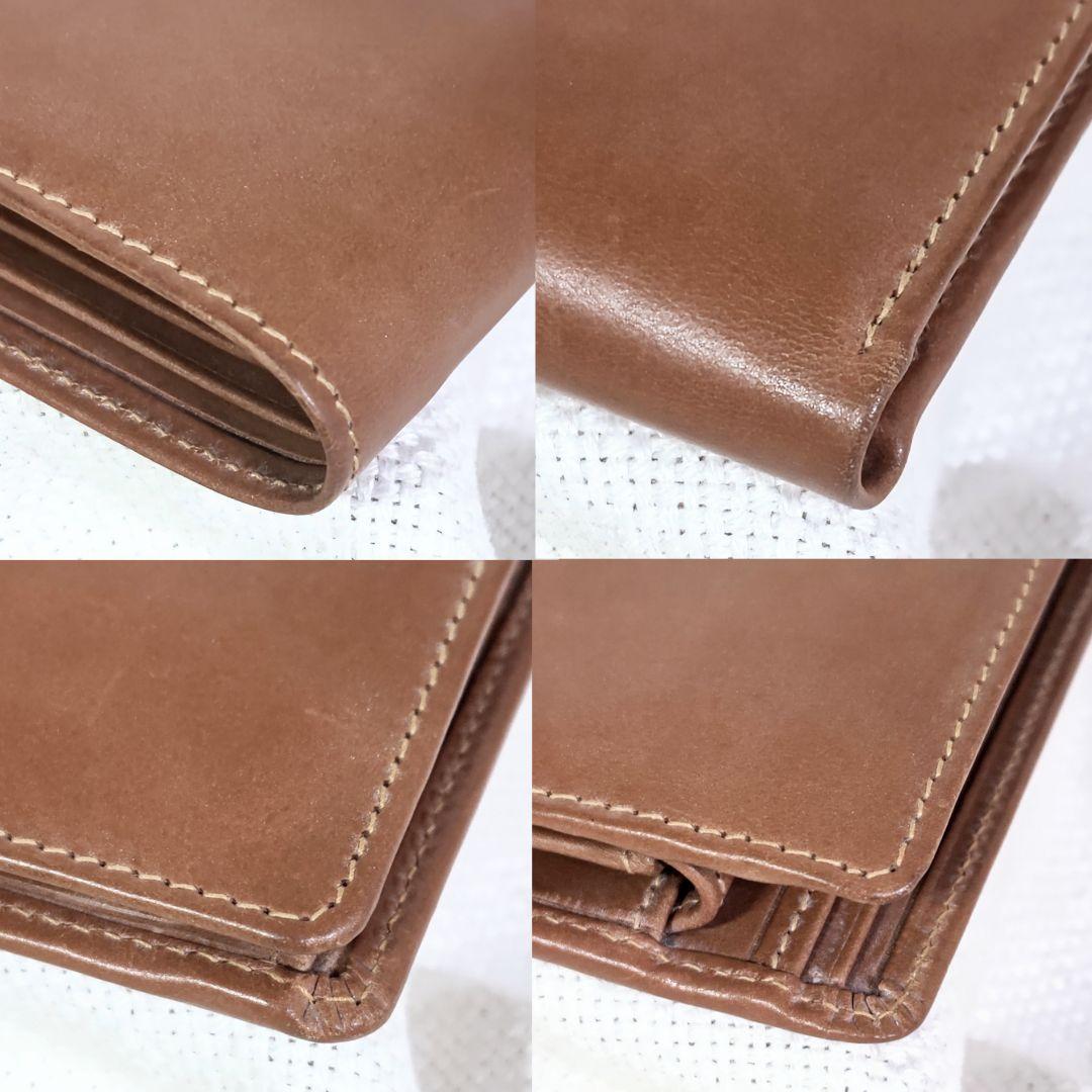 ホワイトハウスコックスS7532ブライドルレザー二つ折り財布ウォレット茶