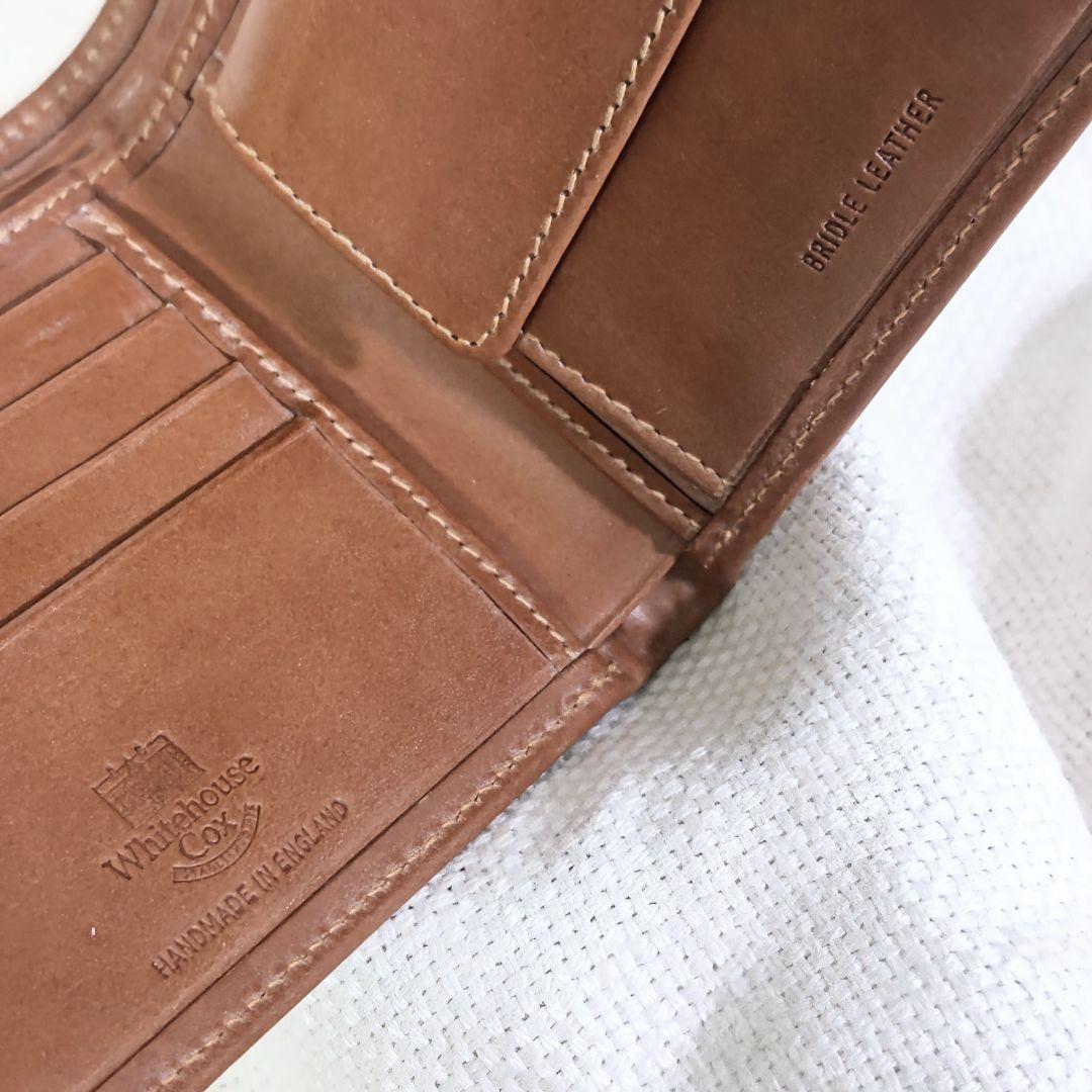 ホワイトハウスコックスS7532ブライドルレザー二つ折り財布ウォレット茶