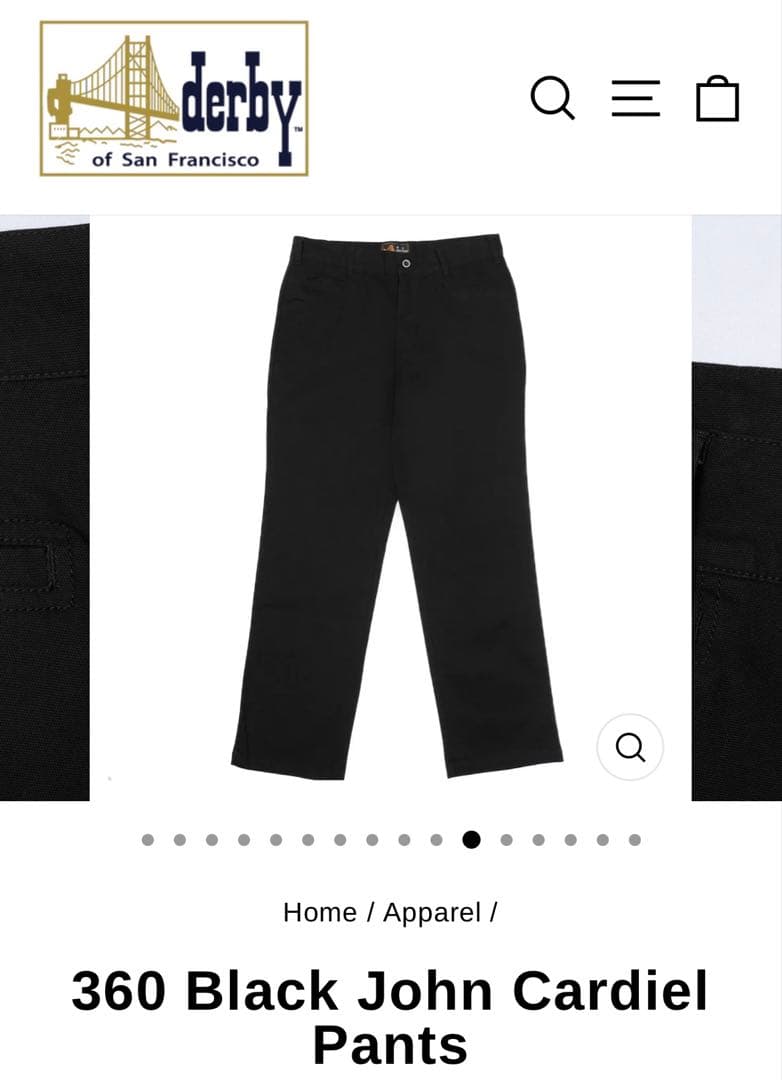 新品未使用 ダービーオブサンフランシスコ フリスコパンツ w34