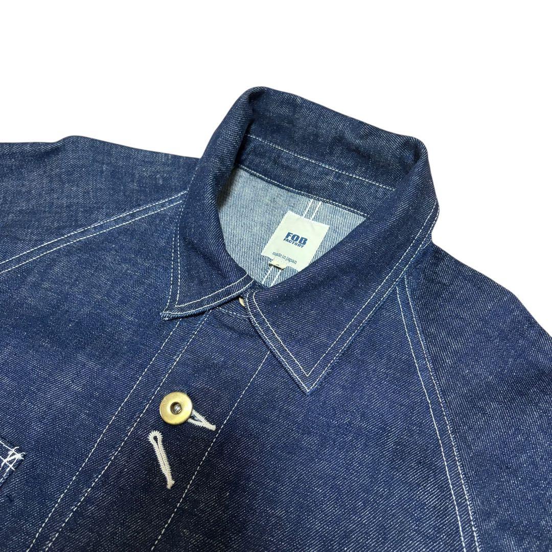FOB FACTORY ヘンプデニム カバーオール Mサイズ 日本製 美品