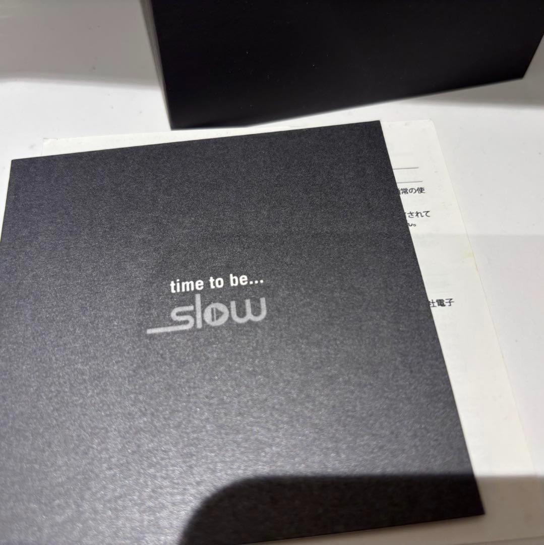 Slow Jo 01 スイス製 オールシルバー 腕時計 レア 美 品 箱付き