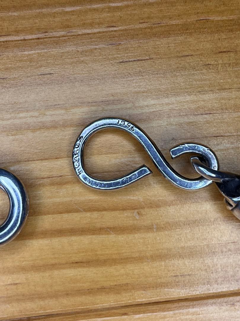 【美品】クロムハーツ 9LINKローラーウォレットチェーン　ロング