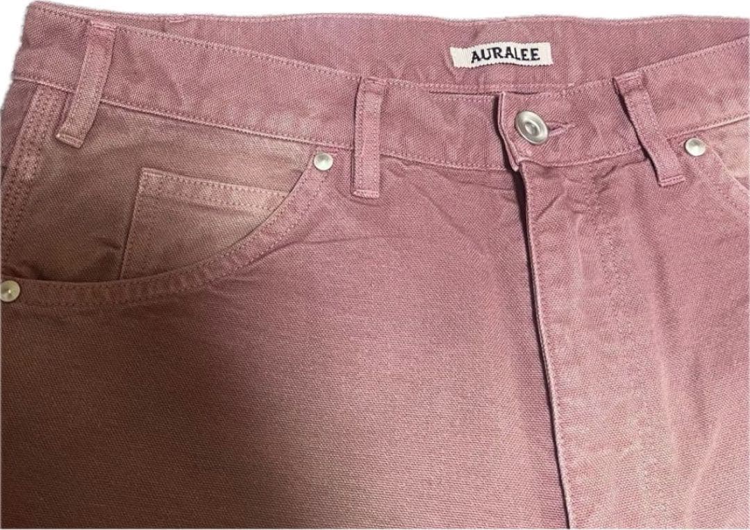 完売AURALEE PRODUCT DYED DUCK PAINTER PANT