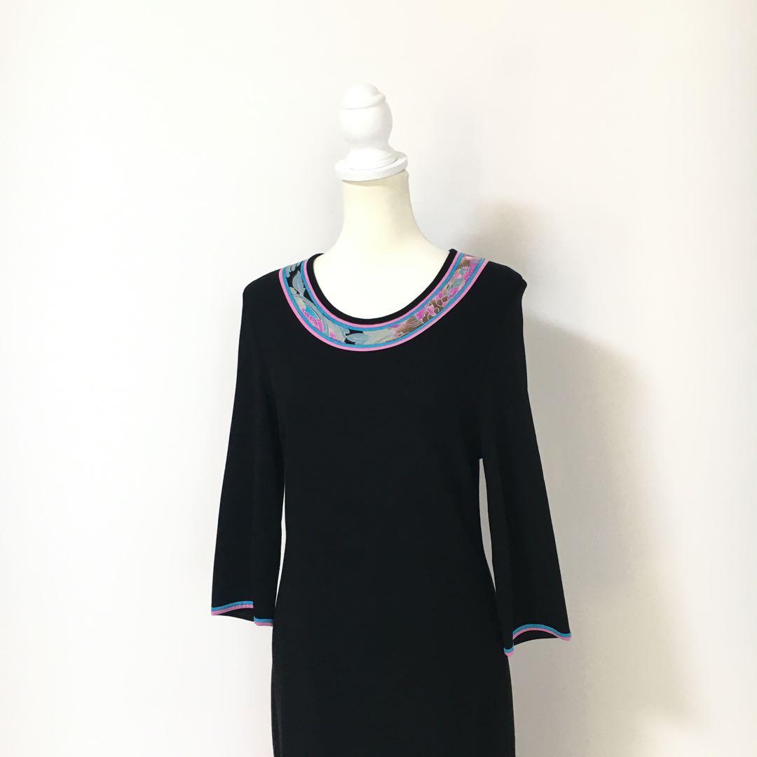 美品　LEONARD レオナール　ニット　ドレス　ワンピース　42