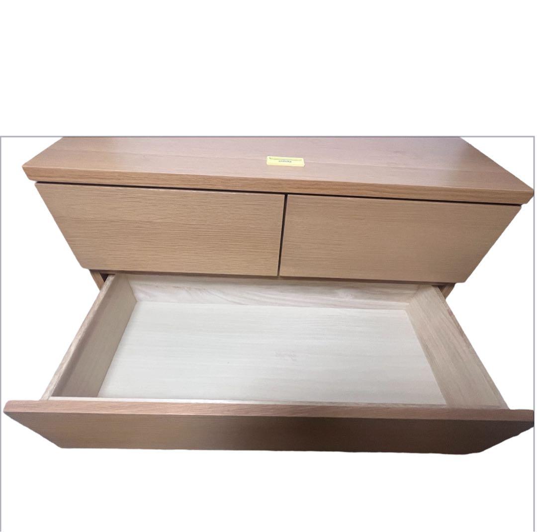 廃盤希少 無印良品 6段チェスト タモ材 ウォールナット