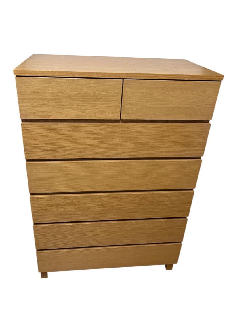 廃盤希少 無印良品 6段チェスト タモ材 ウォールナット